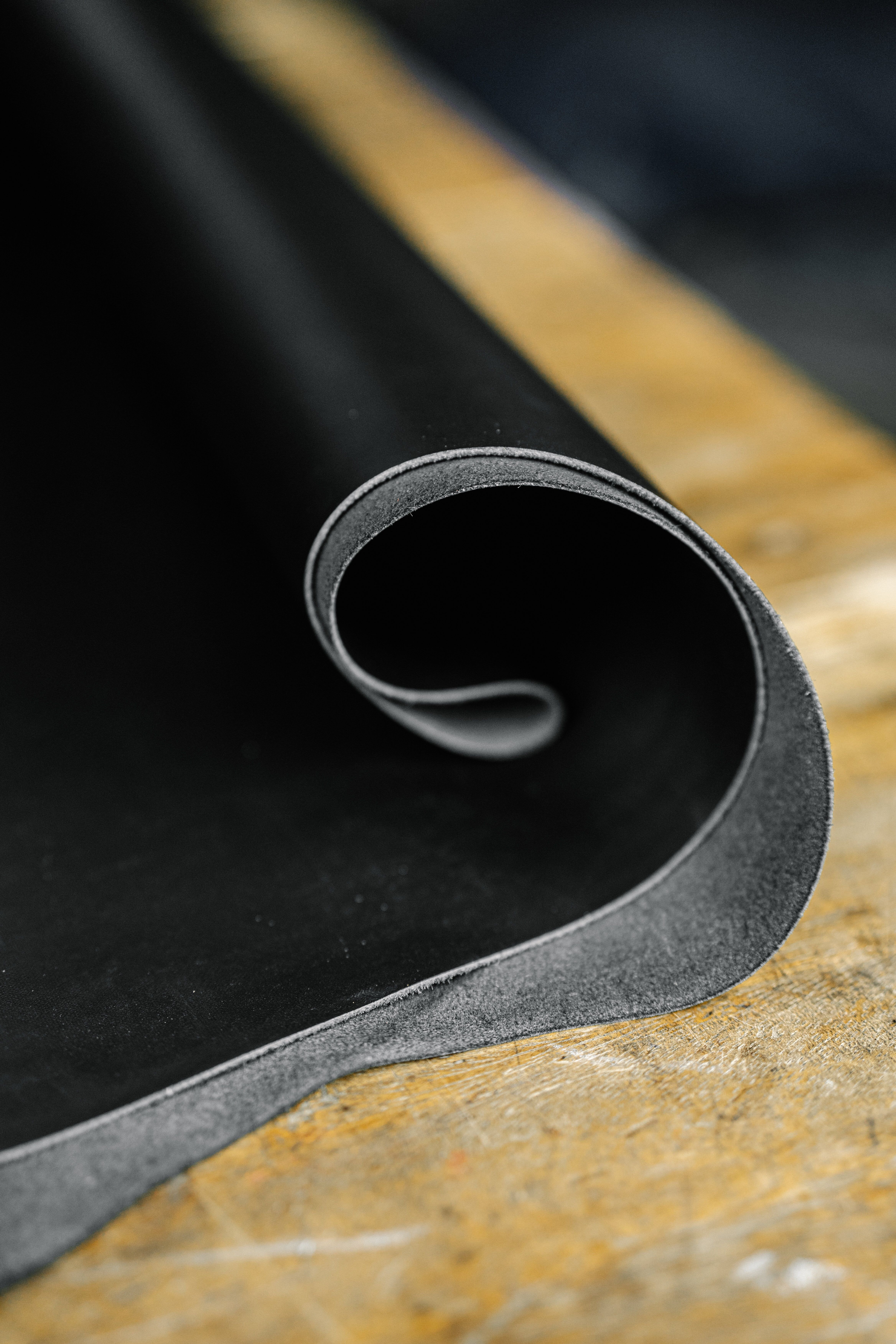 Corrected grain leather